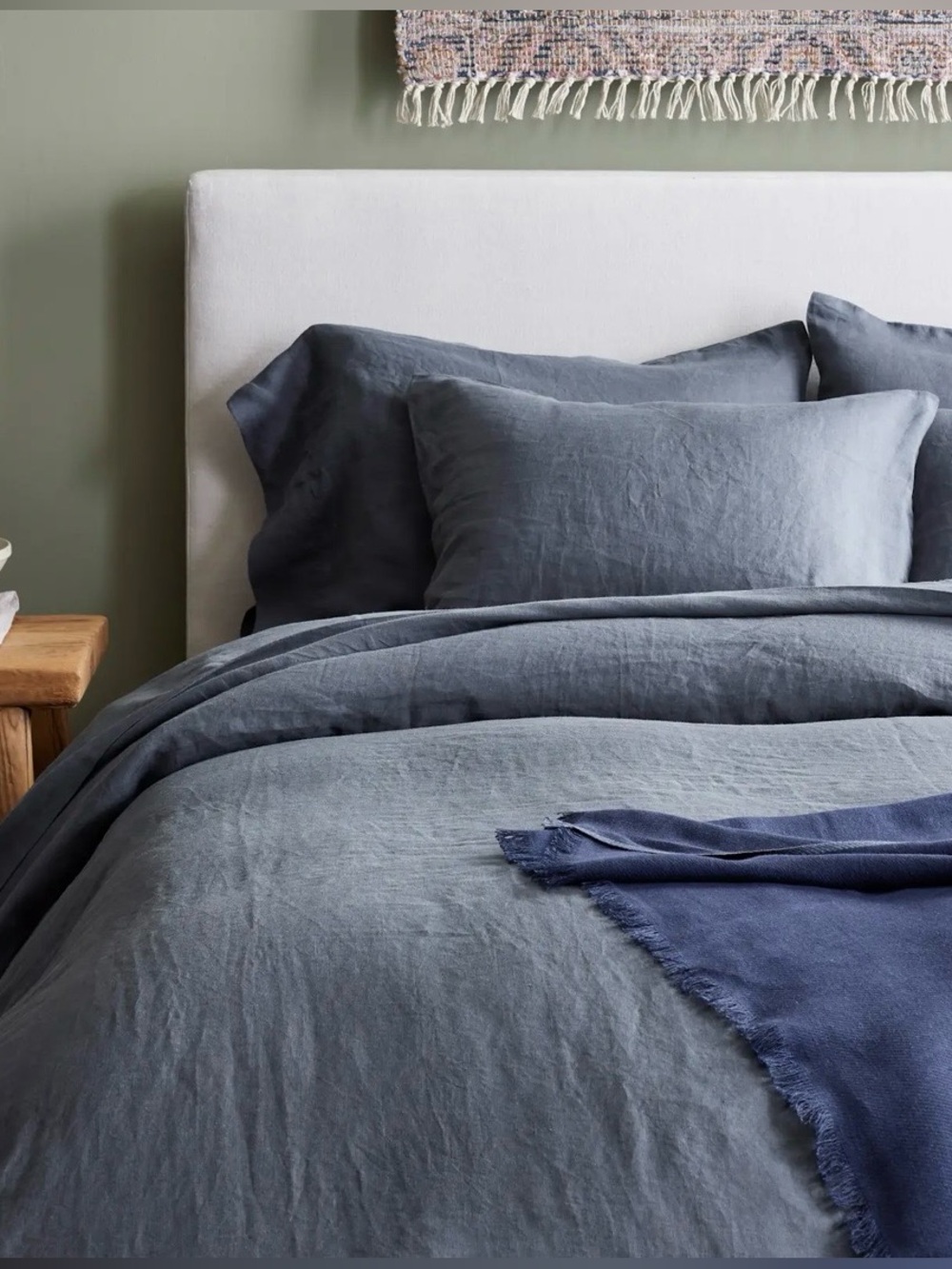 NWT Quince European Linen Duvet Cover, Full/Queen (Nightfall) - Picture 5 of 7